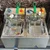 Table Top Stainless Steel 5+5L Electric & Gas Operated Double Pan Deep Fryer With  Rotary Switch, 3500W