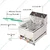Commercial Stainless Steel 5+5L Electric & Gas Operated Double Pan Deep Fryer, 3000W