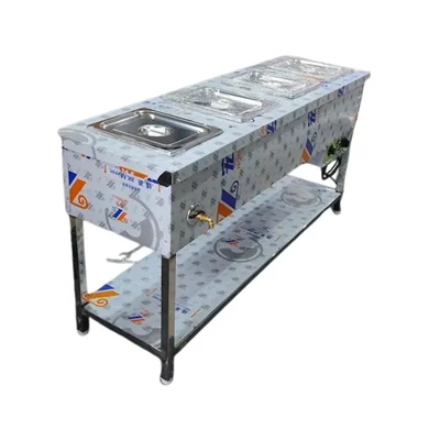 Heavy Duty 4 Pot x 20ltr Electric Bain Marie, Stainless Steel Body for Restaurants & Catering