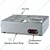 Heavy Duty 6 Pans Electric Bain Marie  For Buffet Purpose, 1.5KW