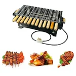 17 inch Electric BBQ Grill with 12 Skewers