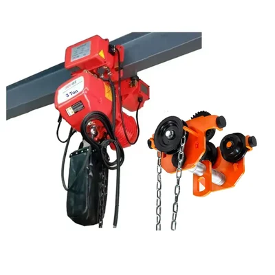 Crossbee 3 Ton 5 HP Electric Chain Hoist, 6 Meter x 11.2 mm Load Chain With Manual Trolley (1 Year Warranty)