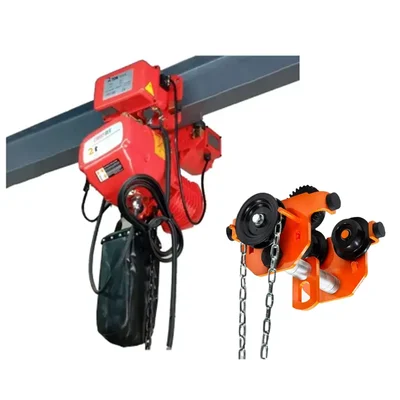 Crossbee 2 Ton Capacity 3 HP Electric Chain Hoist, 6 Meter x 10 mm Load Chain With Manual Trolley For Horizontal Movement (1 Year Warranty)