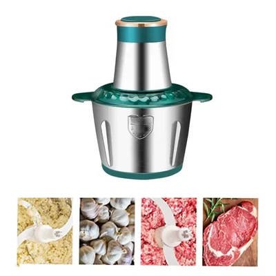 3L Masala, Vegetables and Meat Grinder with 4 Sharp Stainless Steel Blades