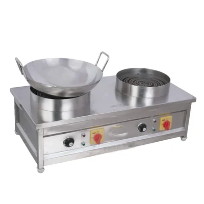 Table Top (17 x 36 x 10 inch) Electric Double Chulha, 1.5 kW Power