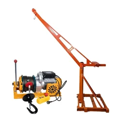 Boltz 500 kg Capacity 360° Mini Crane With Electric Clutch Winch, 4 HP Motor - 40 Meter 8 mm Wire Rope