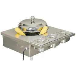 Stainless Steel Superior Electric 5 ltr Sweet Corn Making Machine With 3 GN Pans