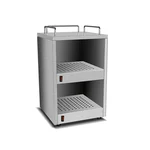 1.4KW Electric Cup Warmer Machine with 2 Cabinets Ideal for Hotels, Restaurants, Cafes & Commercial Use