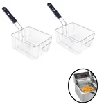 Pack of 2 SS Deep Fryer Basket for Electric Double Deep Fryer