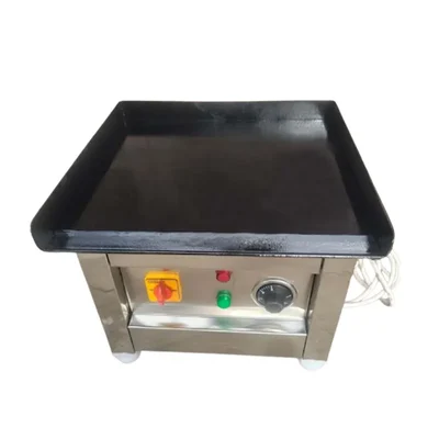 Electric 2kw Table Top Dosa Bhatti 8mm Plate, 15 x 15 inch Size