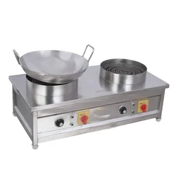 Table Top (14 x 30 x 10 inch) Electric Double Chulha, 1.2 kW Power