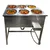 Mira Steel 6 Pots Electric Bain Marie 4 Litre Capacity, 4KW and Double SS Body