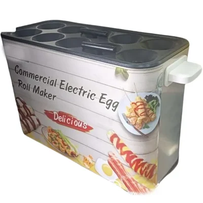 Automatic Electric 10 Egg Roll Maker Per Batch with SS Body For Fast food Stall, Catering Business, Commercial Kitchen