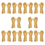 Crest Electrical Safety Gloves - 11 Kva Electrical Insulated, Latex ( Pack of 10 )