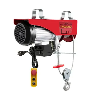HT PA 2000 Mini Electric Hoist With 2.5 HP 100 % Copper Winding Motor, 12 Meter & 10 mm Wire Rope