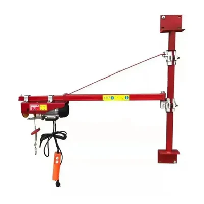 UTC 600 Kg Load Capacity Support Arm, 90 cm Arm Length, 180° Wall Mounted With PA 500 Mini Electric Hoist