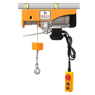 Boltz PA - 1500 kg Mini Electric Hoist With 3.0 HP 100% Copper Winding Motor, 8 mm Diameter & 20 Meter Wire Rope