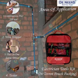 De Neers Electrician Tool Kit (Tetron Pouch Packing)