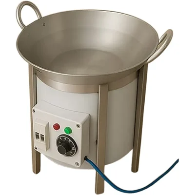 16-Inch Round Table Top Electric Kadhai, 3000W with Safety Features (MCB/Auto-Cut Off)