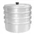 Heavy Duty 9.2 x 12.5 inch(23.368 X 31.75 Cm) Aluminium Momo Steamer 4 Tier (Medium)