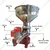 Lakshmi 60 LPH Electric Operated Cream Separator (ESSS-7) With 1/6 HP Motor & 5 Litres Tank