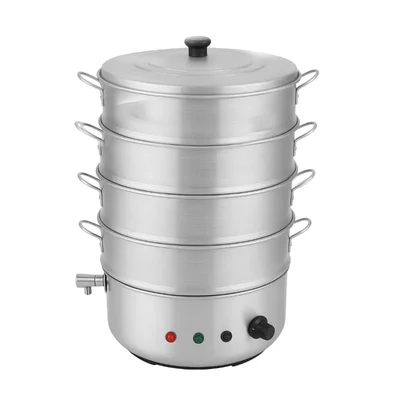 Electric Operated 4 Tier Momo, Rice, Corn Steamer For Commercial Use