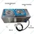 Commercial Electric Operated  Stainless Steel 2 Pot Chocolate Melter (1+1 Litre)