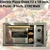 Electric Pizza Oven 12 x 18 inch, 4 Pizza - 9 Inch, 2100 Watt