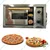 Electric Pizza Oven 10x16 inch, 4 Pizzas of 7 Inch, 2100 Watt