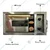 Electric Pizza Oven 10x16 inch, 4 Pizzas of 7 Inch, 2100 Watt