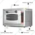 Akasa PO 409 Stainless Steel 18 x 12 Inch Pizza Oven, 2400W