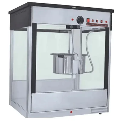 Akasa PCM 8 Stainless Steel Electric Popcorn Machine, 1200 Watt