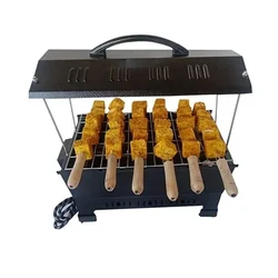 Electric Portable Barbeque Grill 1000W with 6 Skewers