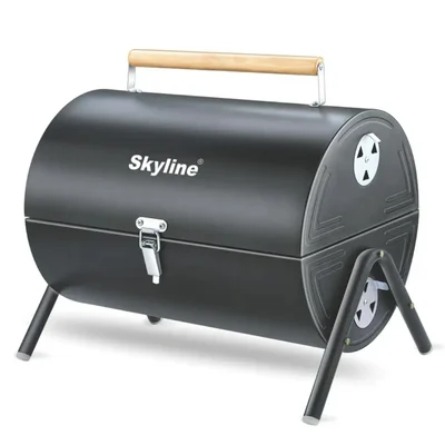 Skyline VTL-4900 Charcoal Barbeque Barrel With 10 Skews With 1 Year Warranty