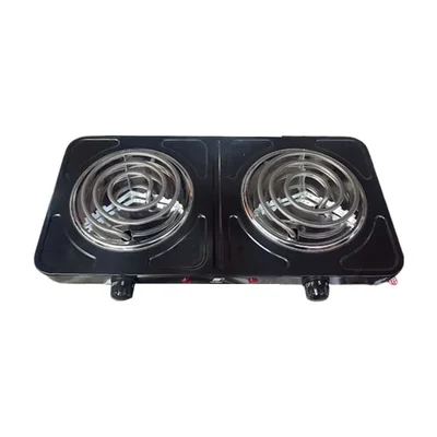 Dual Heating Plate, Compact EU Plug Electric Stove 2000W Countertop for Kitchen