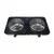 Dual Heating Plate, Compact EU Plug Electric Stove 2000W Countertop for Kitchen