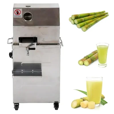 1 HP Electric Stainless Steel Sugarcane Juice Machine