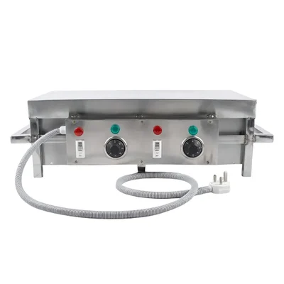 Tabletop 12KW Electric 24 x 48 x 10 Inch High Efficient Dosa Bhatti for Medium and Large Restaurants