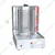 Premium Quality Stainless Steel Two Burner Electric Shawarma Machine with Rotating Rod