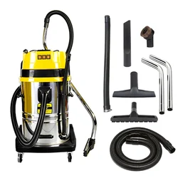 Aryantra (AY-VC-100L) 100 Ltr 250 mBar Wet & Dry Vacuum Cleaner - Double Stage Triple motor With All Required Accessories