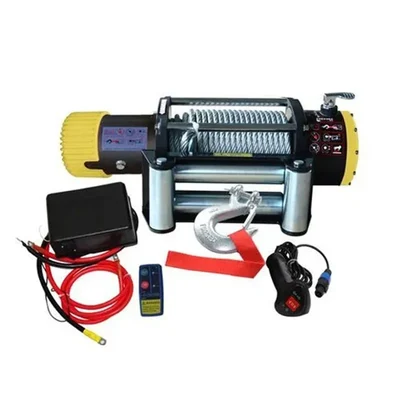 Heavy Duty 4500 LBS (2042 Kg) Battery Operated (12 V DC) Winch For ATVs, UTVs, Hatchback Cars,  Jeeps