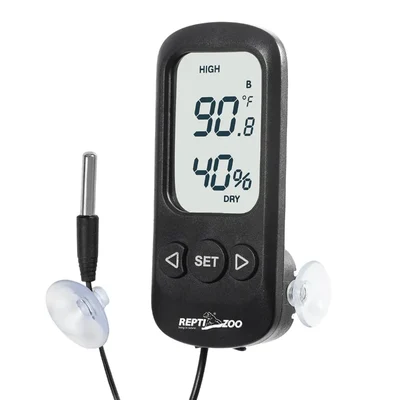 REPTI ZOO Reptile Thermometer Digital Alarm for Reptile Terrarium