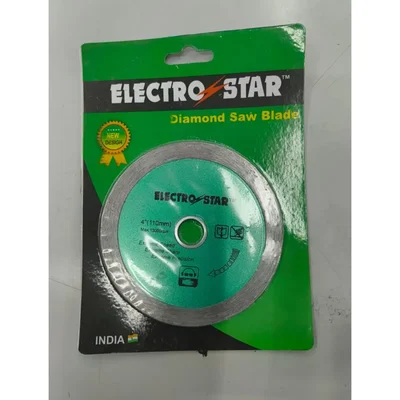 Electro Star 110 MM 4 Inch Diamond Saw Blade Pack of 5 Lightweight Precision Cutting Blades for Stone Tile Marble Concrete