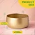 Ecofynd Metal Plant Pots with Drainage Hole, Home Garden Planter for Living Room Bedroom Interior (Gold Finish, POT016)