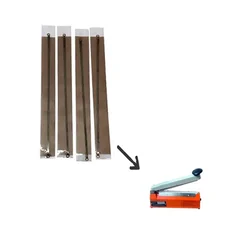 5 Heating Elements with 5 Teflon Cloths for 12 inches Hand Sealer Machine (300mm)