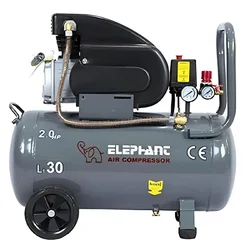 Elephant 30 Litres Air Compressor with 2 HP Copper Winding Motor and 116 psi Max. Pressure (AC30C)