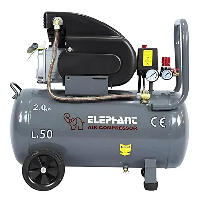 Elephant 50 Litres Air Compressor with 2 HP Copper Winding Motor and 8 Bar Max. pressure (AC50C)