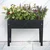 Ecofynd Cleo Raised Elevated Metal Plant Stand for Raising Garden Bed (PB001-BLK)