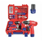 Emtop 10mm, 12V Cordless Drill Machine With 129 Pcs Household Tools Kit, 0-750 RPM (EEDK12901)