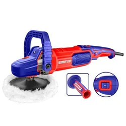 Emtop 180 mm 1400 Watt Polisher Machine With Accessories, 3200 RPM (EAPR1403)